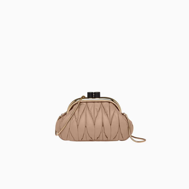Miu Belle Nappa leather clutch 1