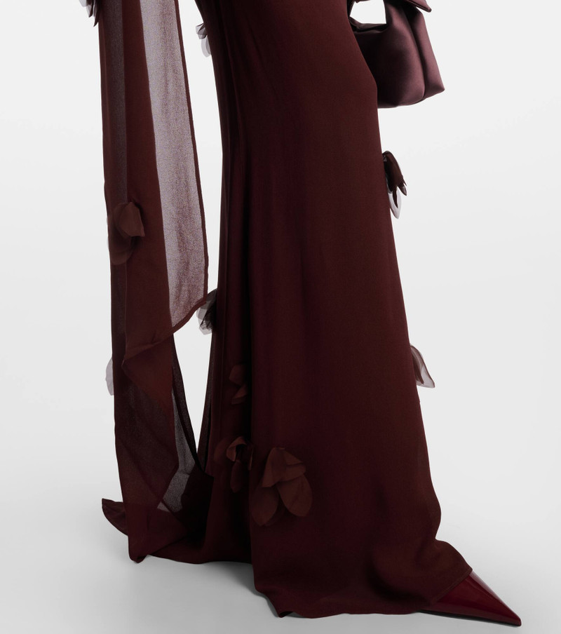Scarf-detail jersey gown 5