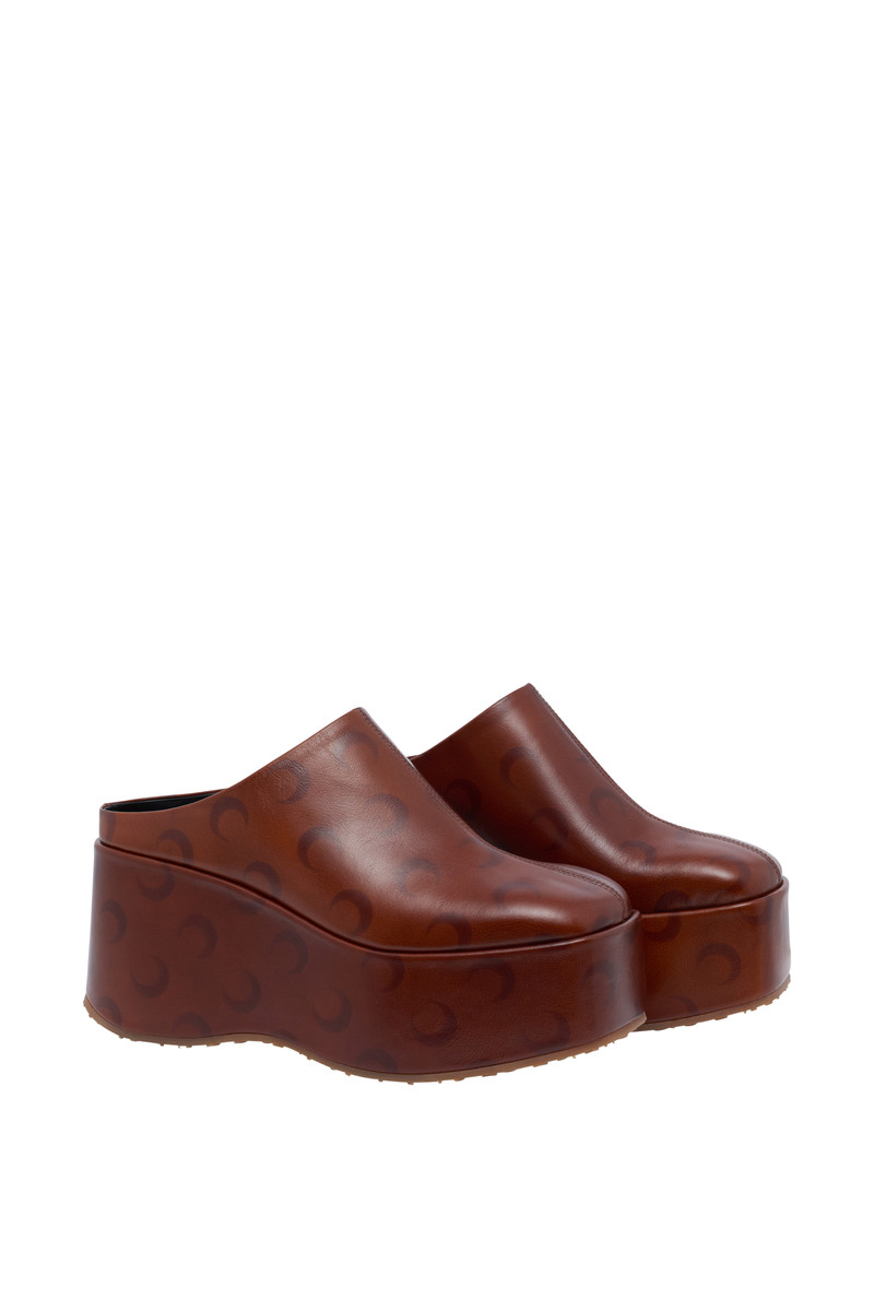 Marine Serre Moon Airbrushed Leather Ms Clog outlook