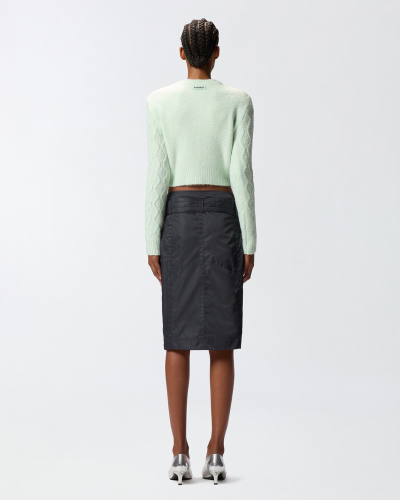 BELTED PENCIL SKIRT 4