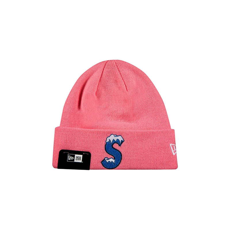 Supreme x New Era S Logo Beanie 'Pink' - 1