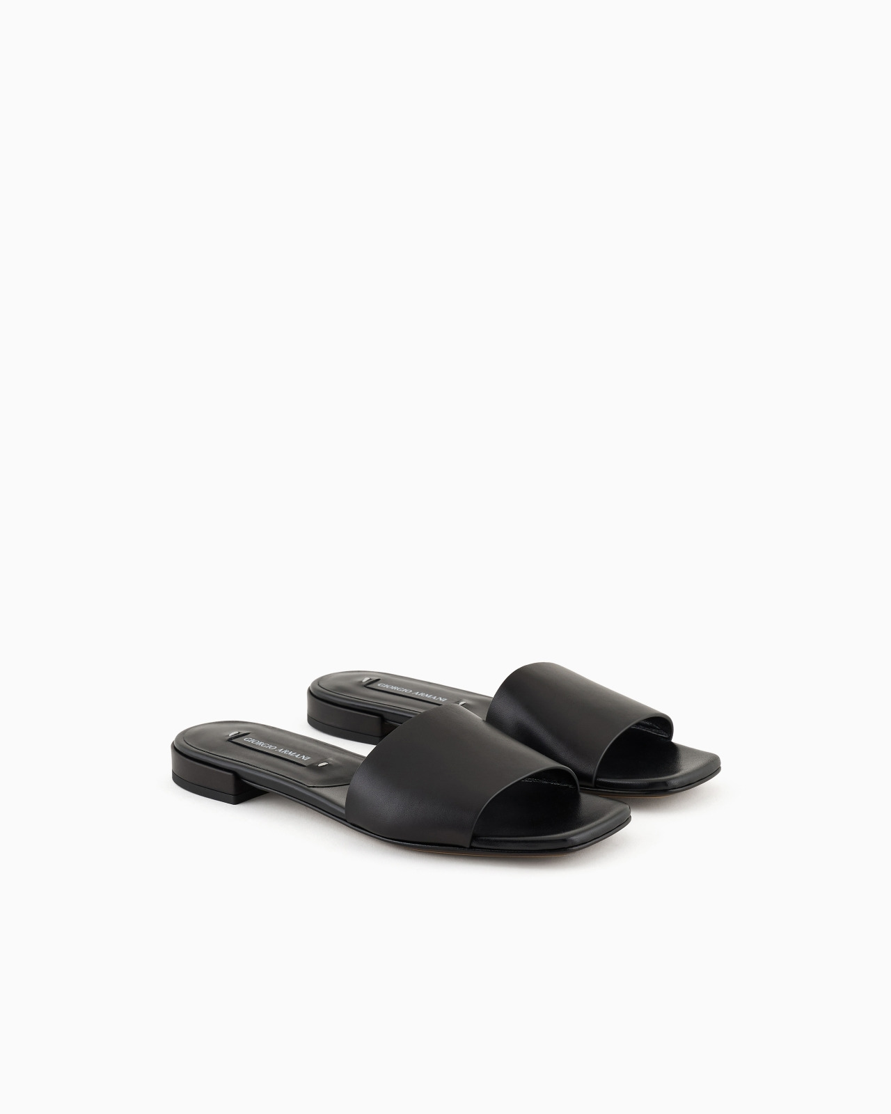 GIORGIO ARMANI X 10 CORSO COMO CALFSKIN FLAT SANDALS - 2
