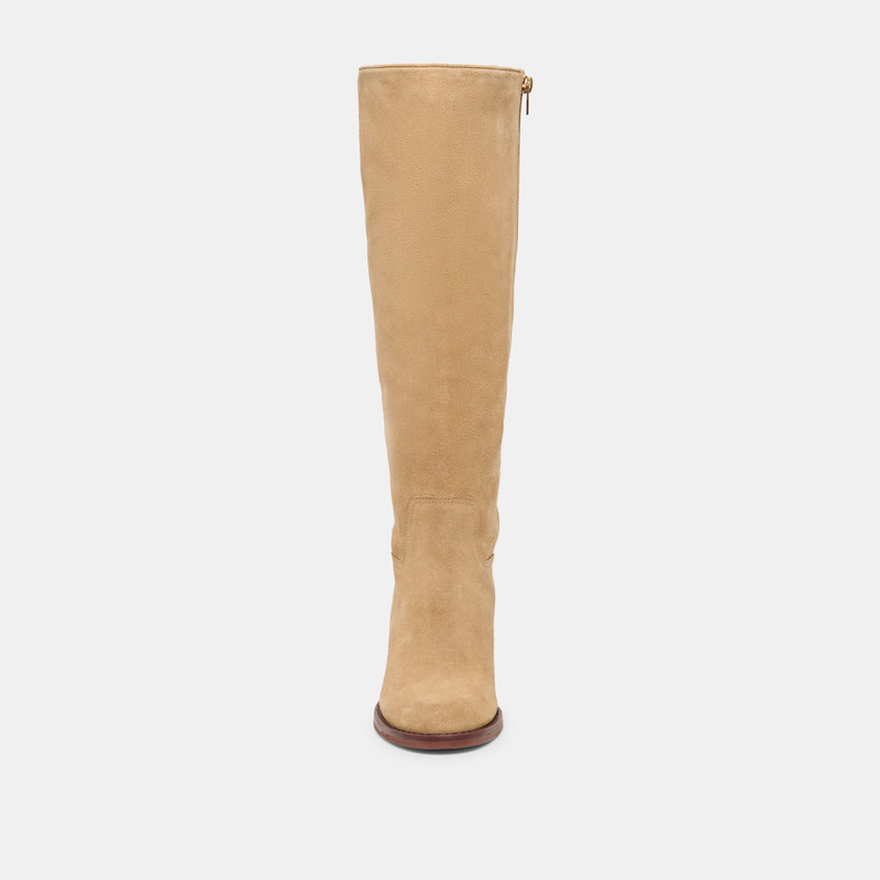 LUCYLE WIDE CALF BOOTS DK TAUPE SUEDE 6