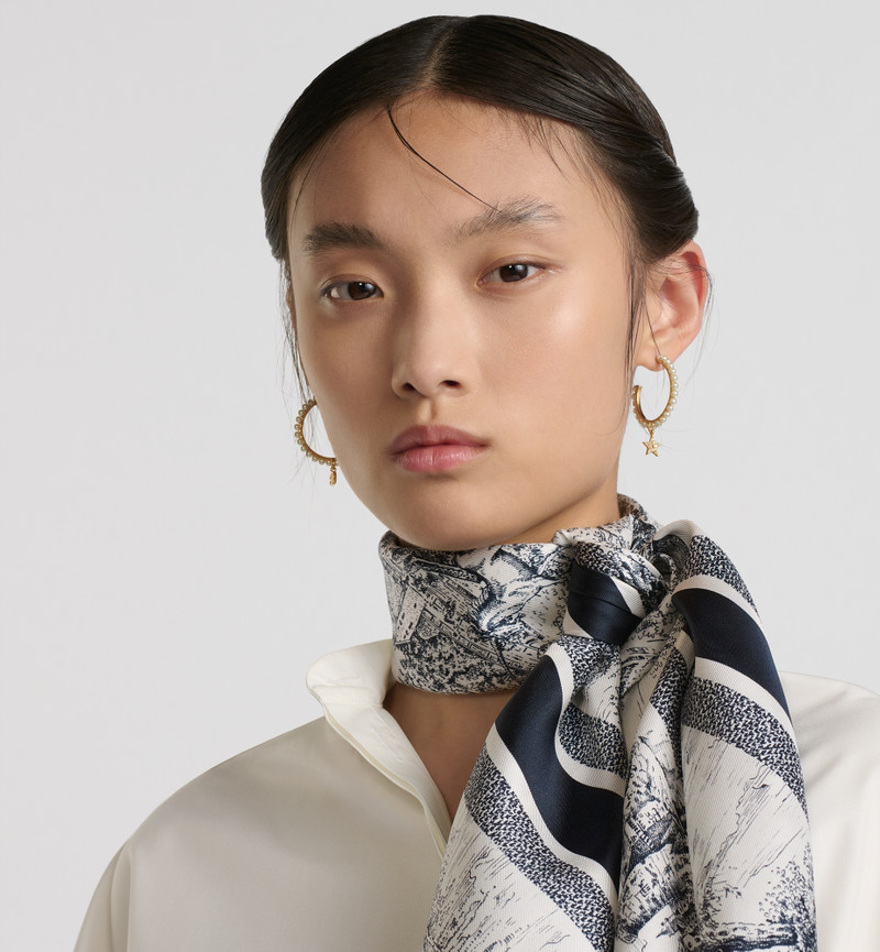 Dior Toile de Jouy Scotland 90 Square Scarf outlook