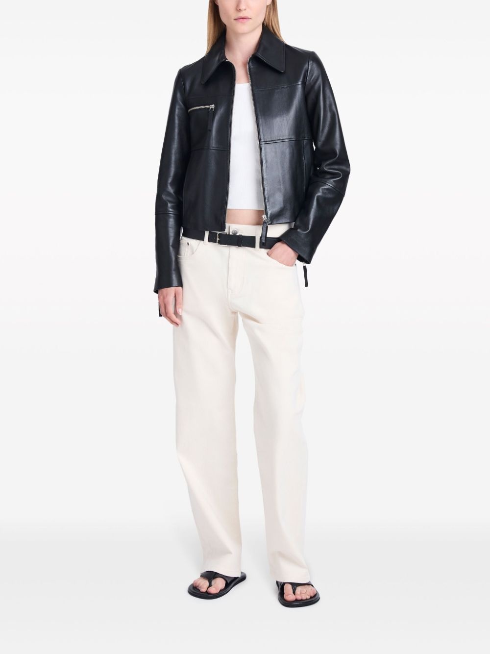 Annabel lightweight leather jacket - 2