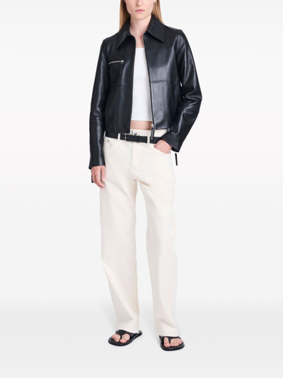 Proenza Schouler Annabel lightweight leather jacket outlook