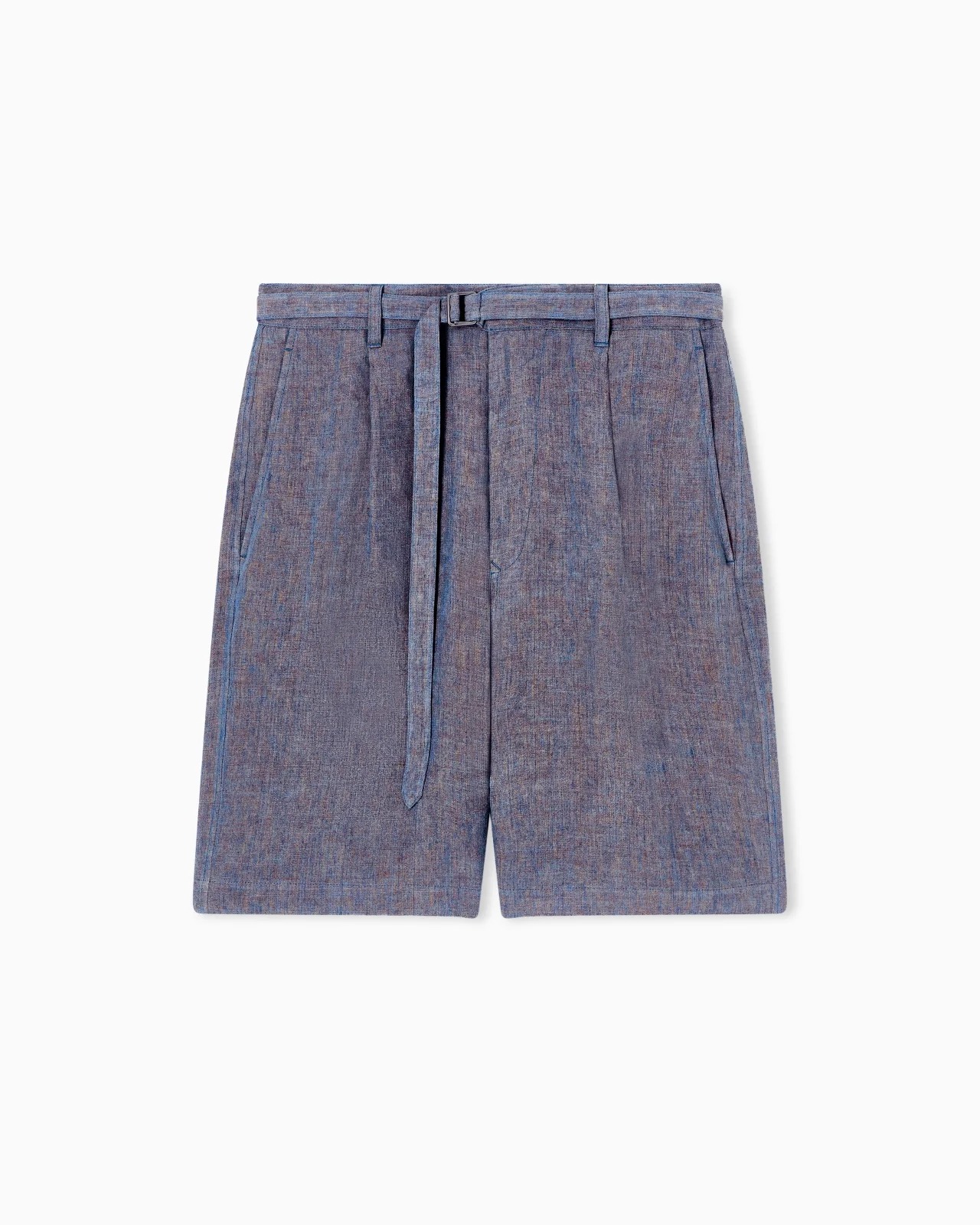 LINEN BERMUDA SHORTS - 1