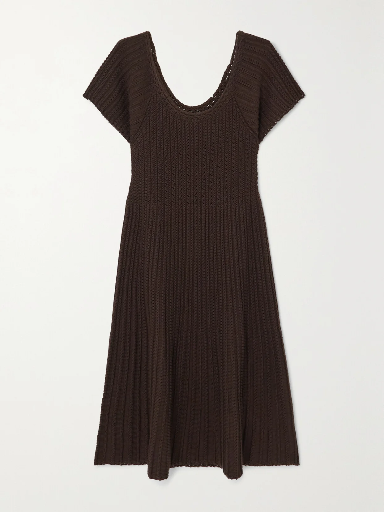 Castellana Crocheted Silk And Cotton-blend Dress - 1