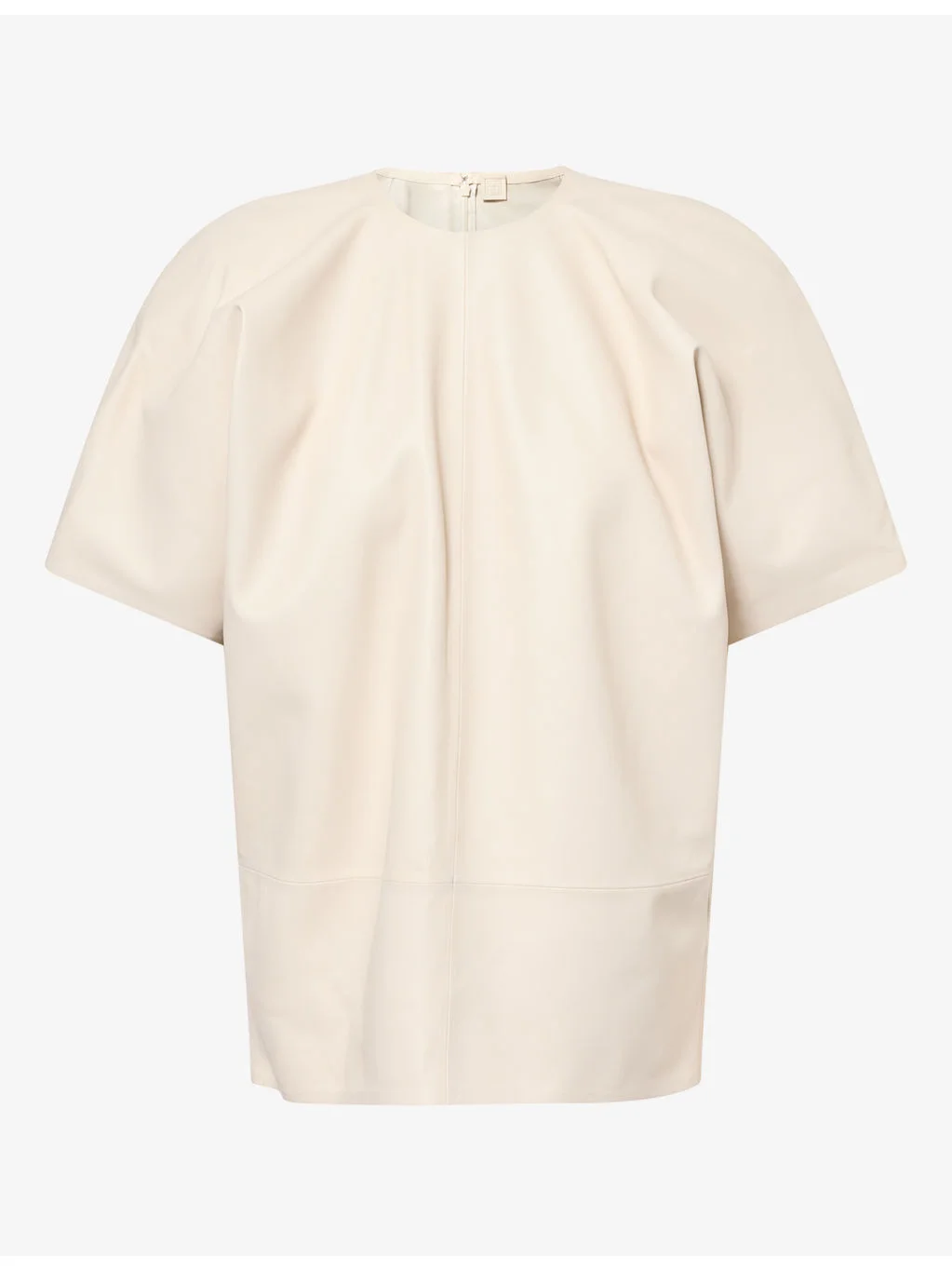 Cocoon Panelled Leather Top - 1