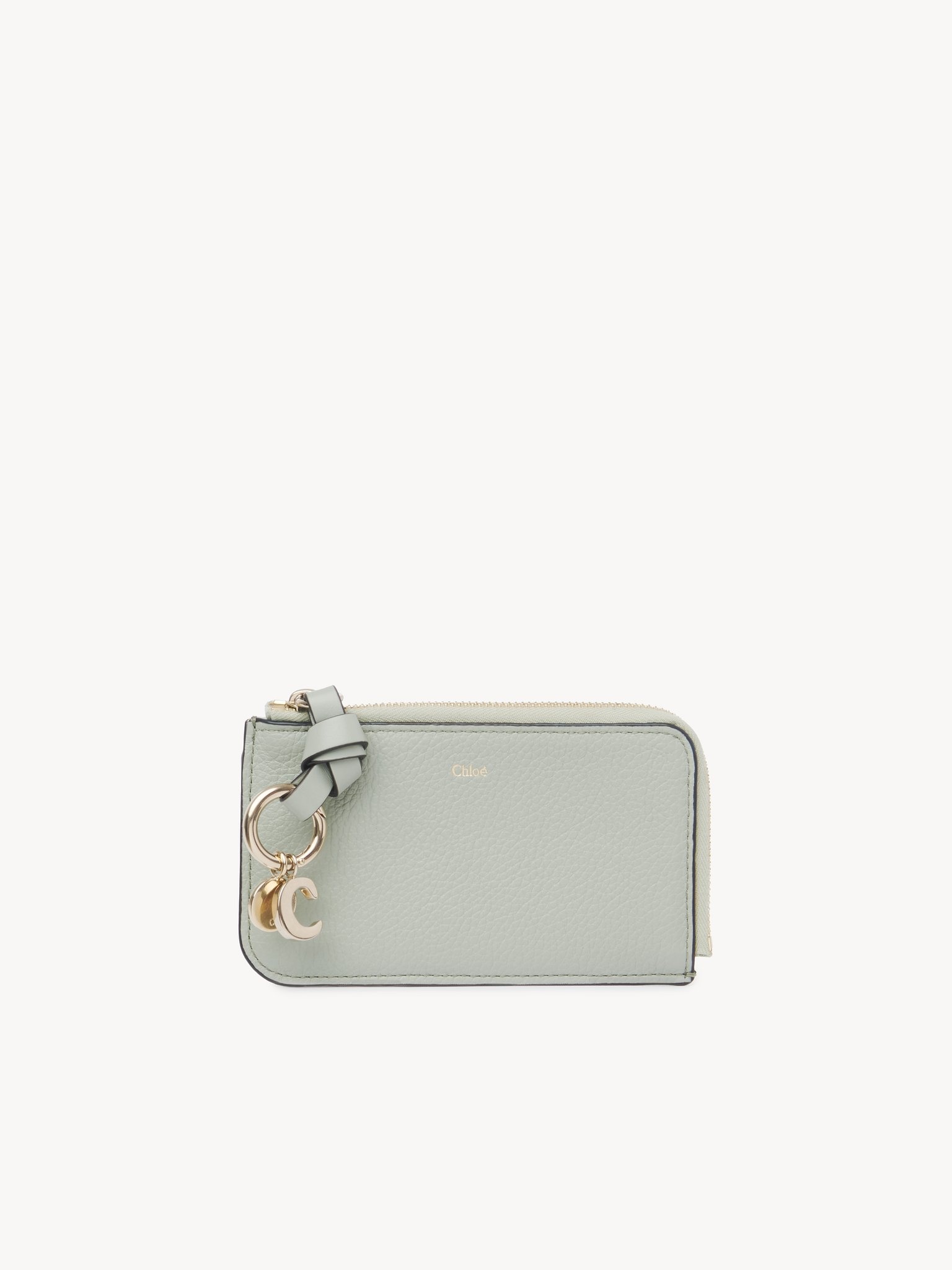 ALPHABET WALLET IN GRAINED LEATHER - 1