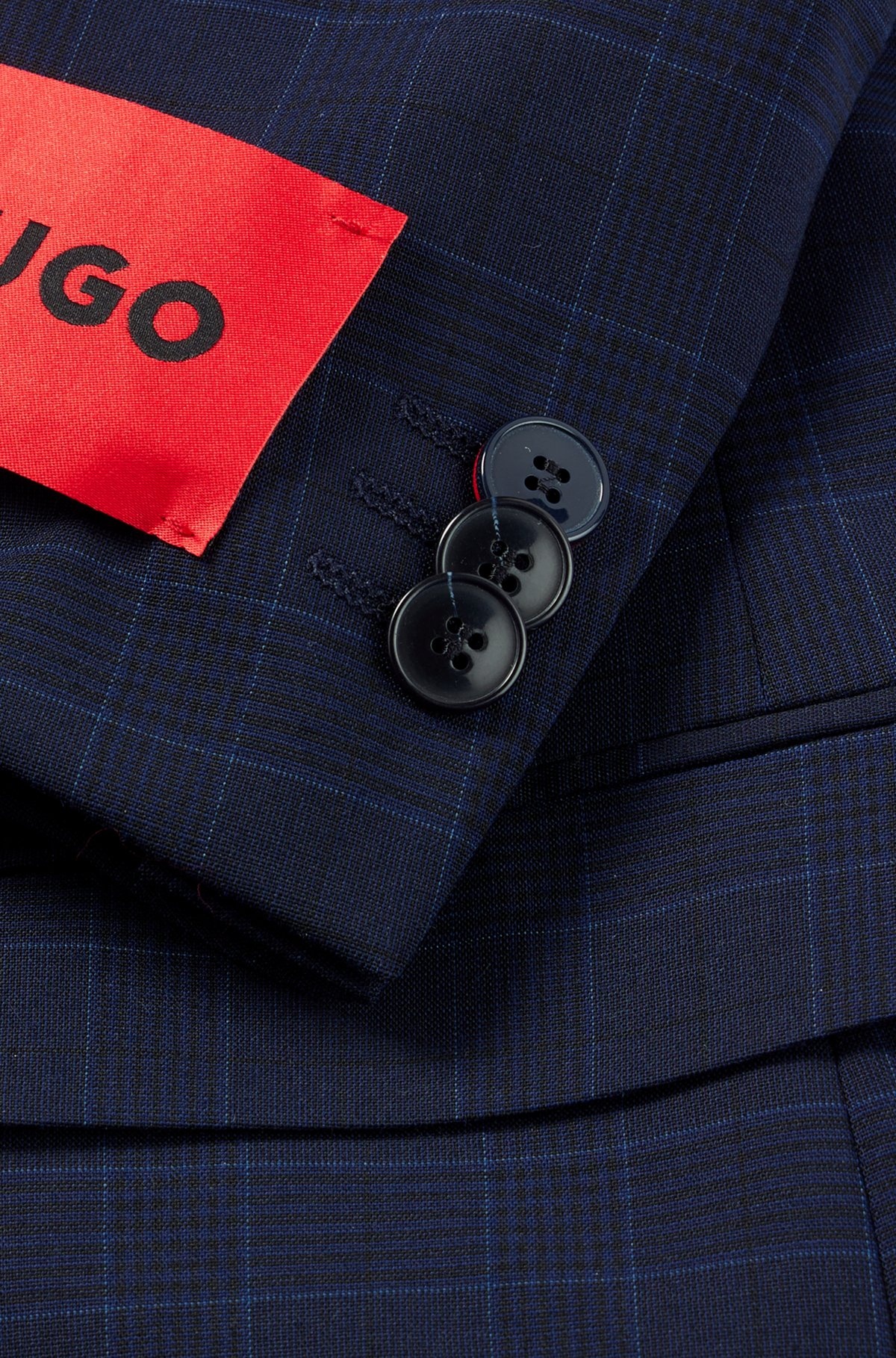 EXTRA-SLIM-FIT CHECKED SUIT IN PERFORMANCE-STRETCH FABRIC - 10