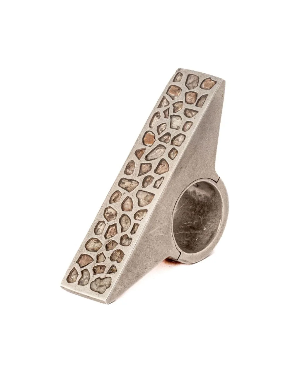 Sistema sterling-silver diamond ring - 1