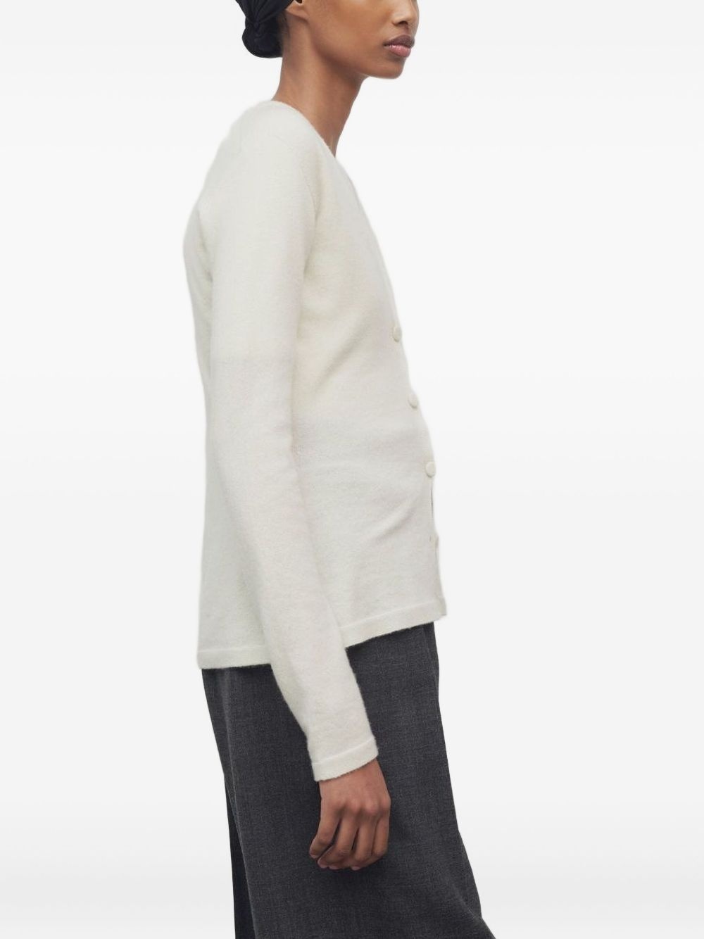 v-neck cashmere cardigan - 3