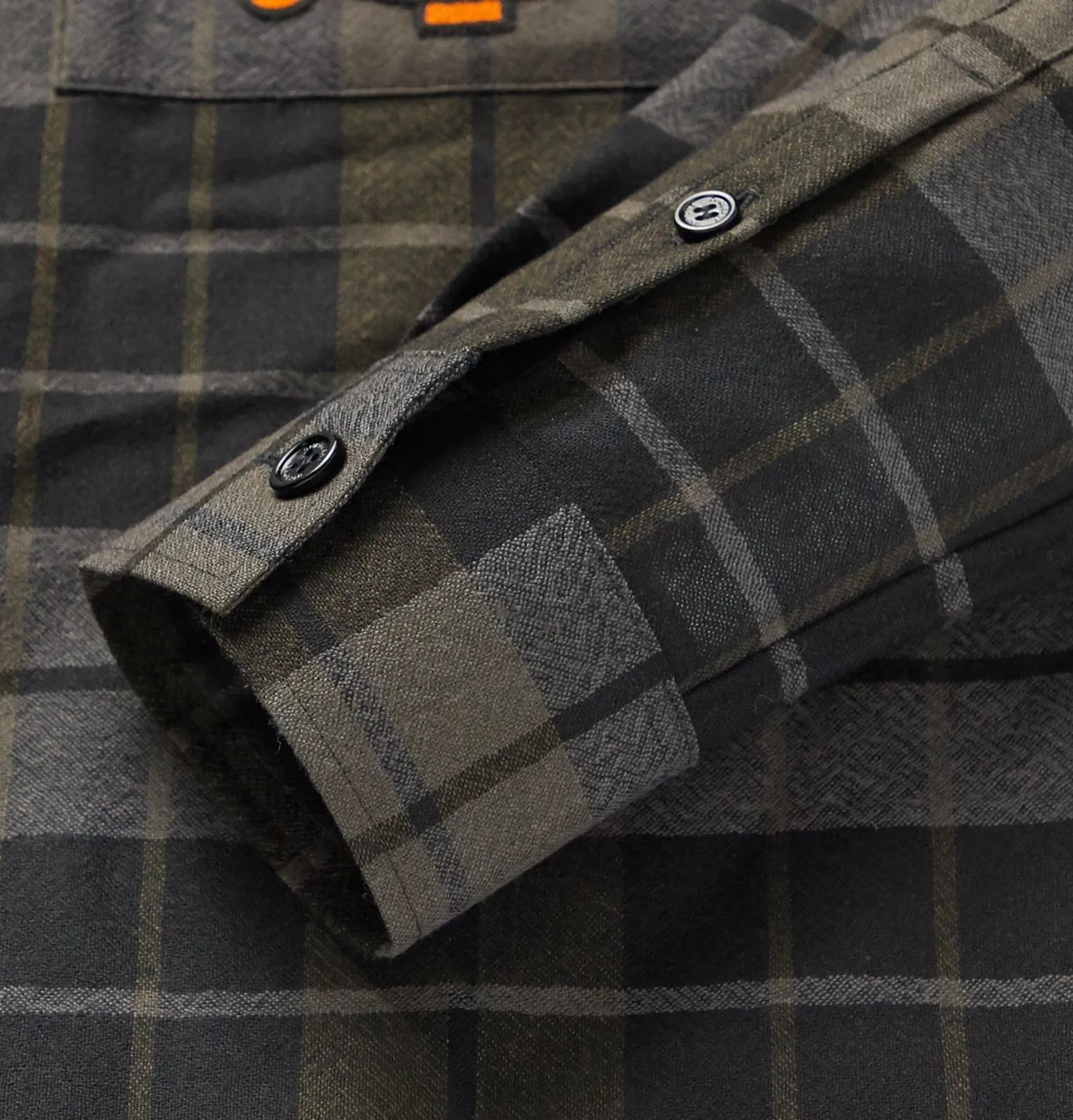 Logo-Appliquéd Checked Wool-Flannel Overshirt - 3