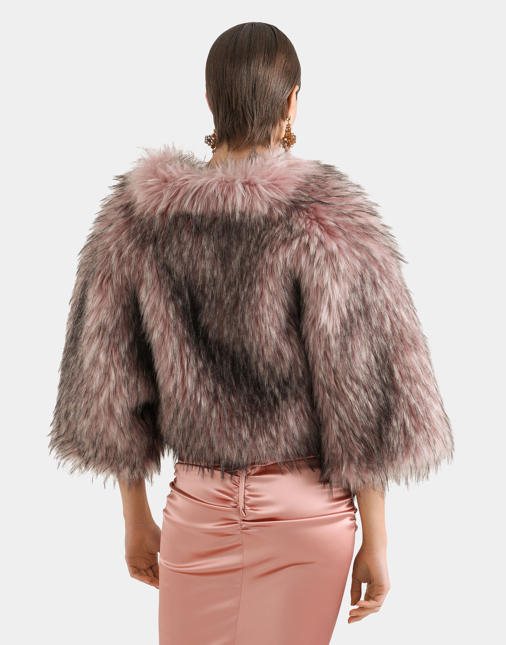 Short faux fur jacket - 6
