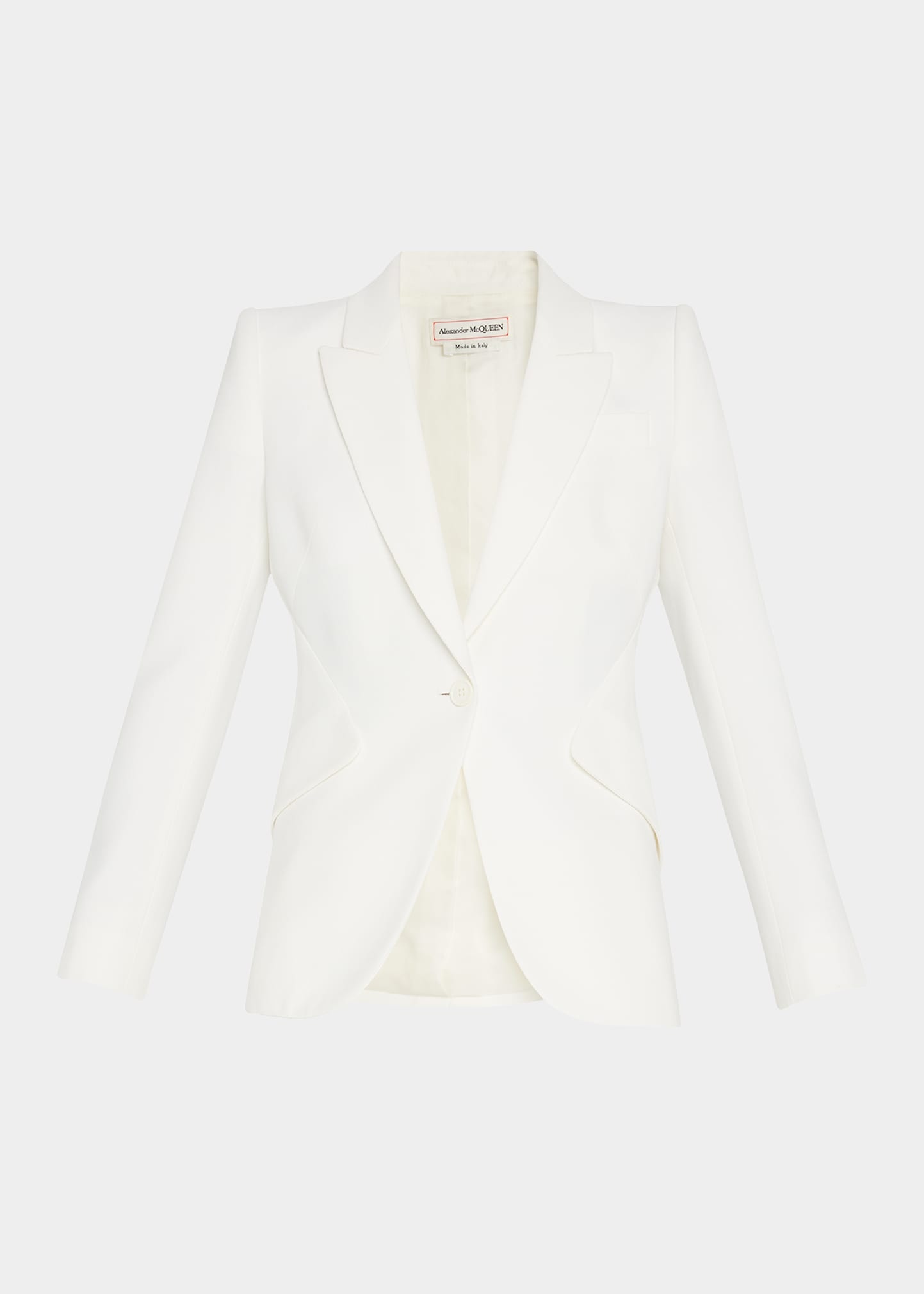 Classic Single-Breasted Suiting Blazer - 5