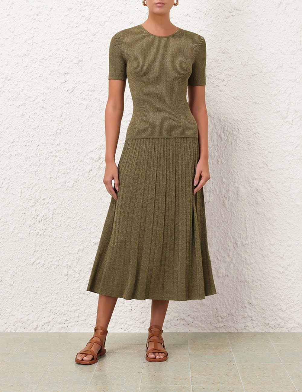 WYLIE RIB MIDI SKIRT - 2