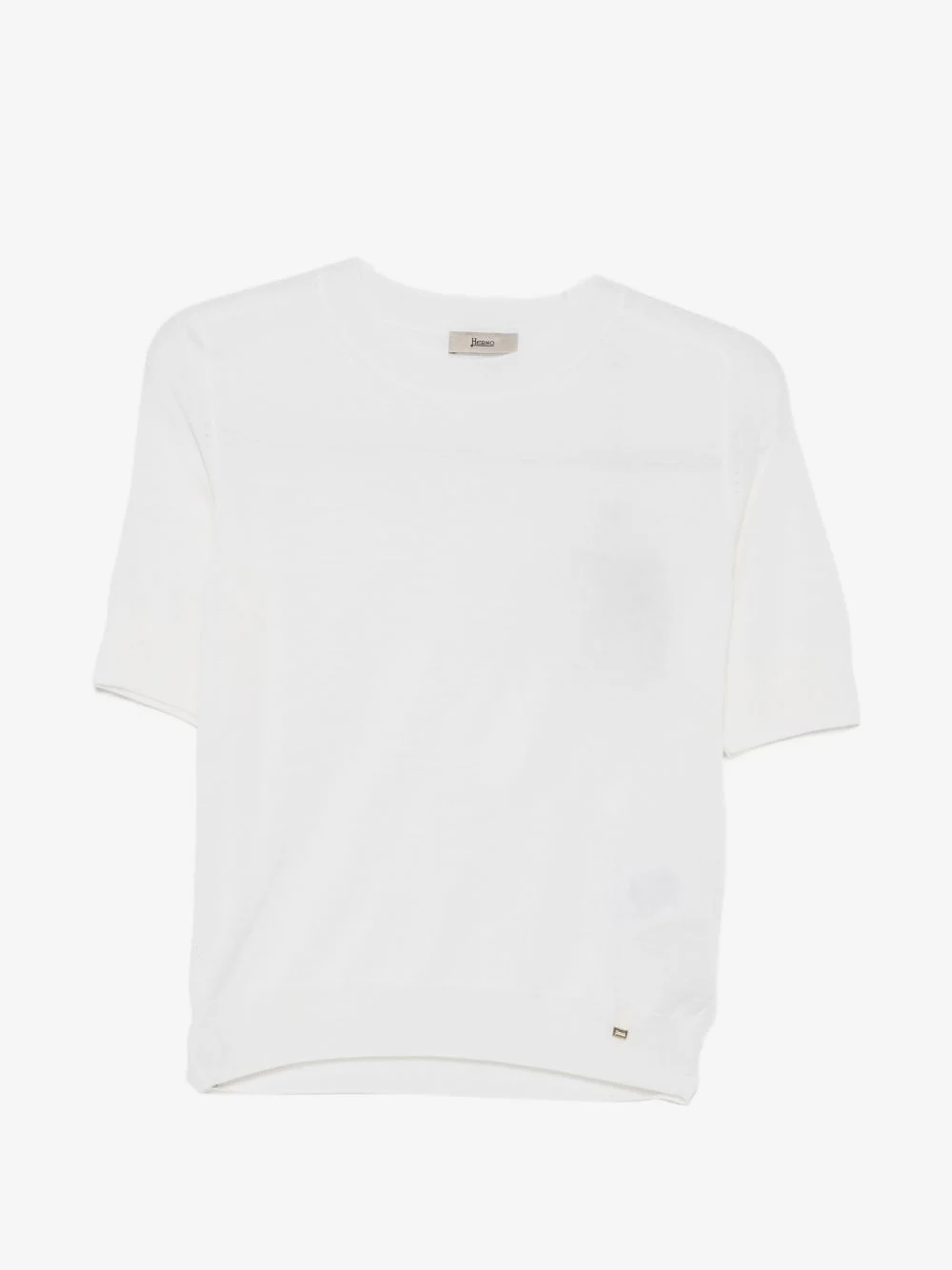 short-sleeve knitted T-shirt - 1