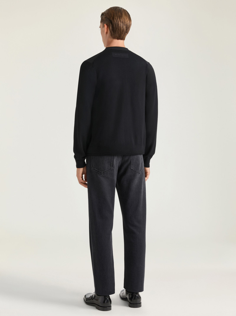 CARDIGAN IN COTTON KNIT WITH GIVENCHY PARIS JACQUARD 3