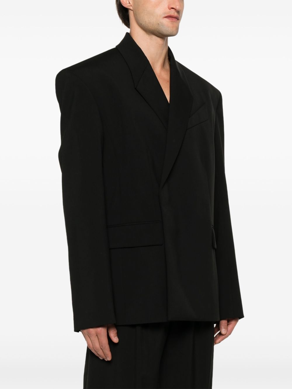 wool blazer - 3