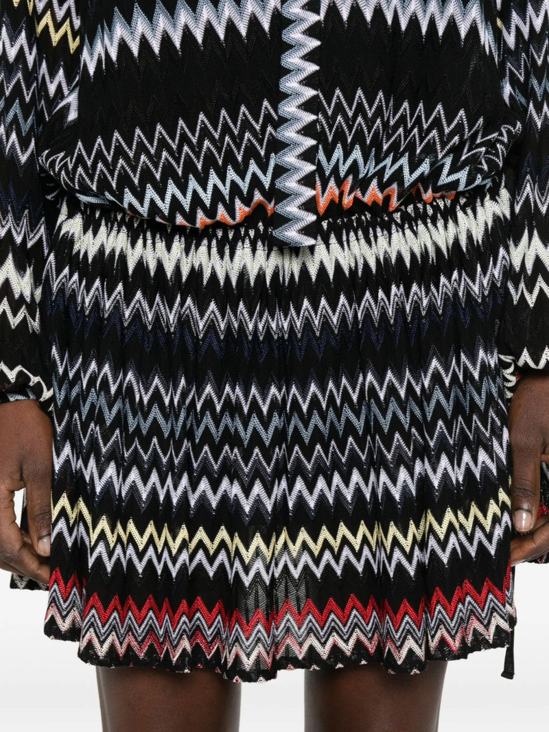 chevron-pattern mini dress 5