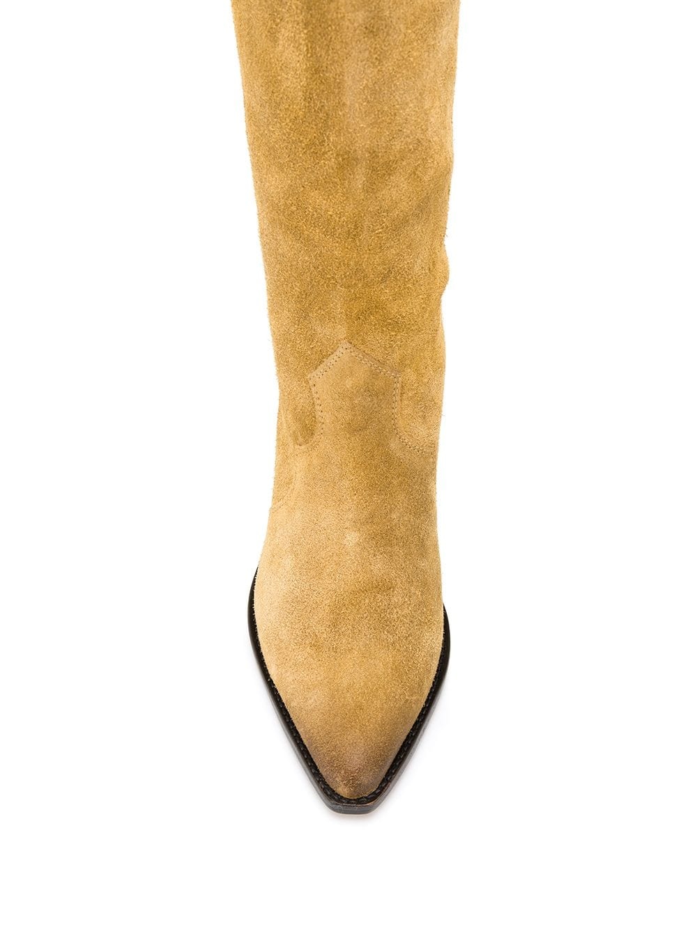 pointed knee-length boots - 4