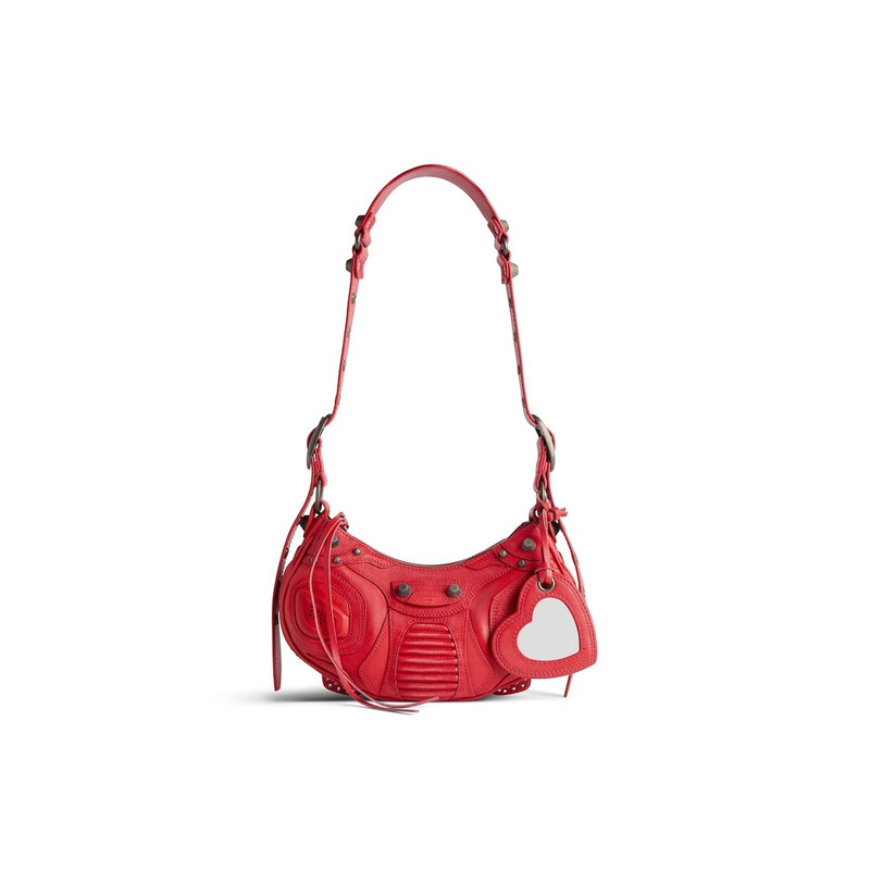 Women's Le Cagole Xs Shoulder Bag  in Red 1