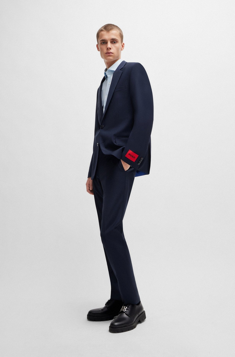 HUGO EXTRA-SLIM-FIT TROUSERS IN SUPER-FLEX FABRIC outlook