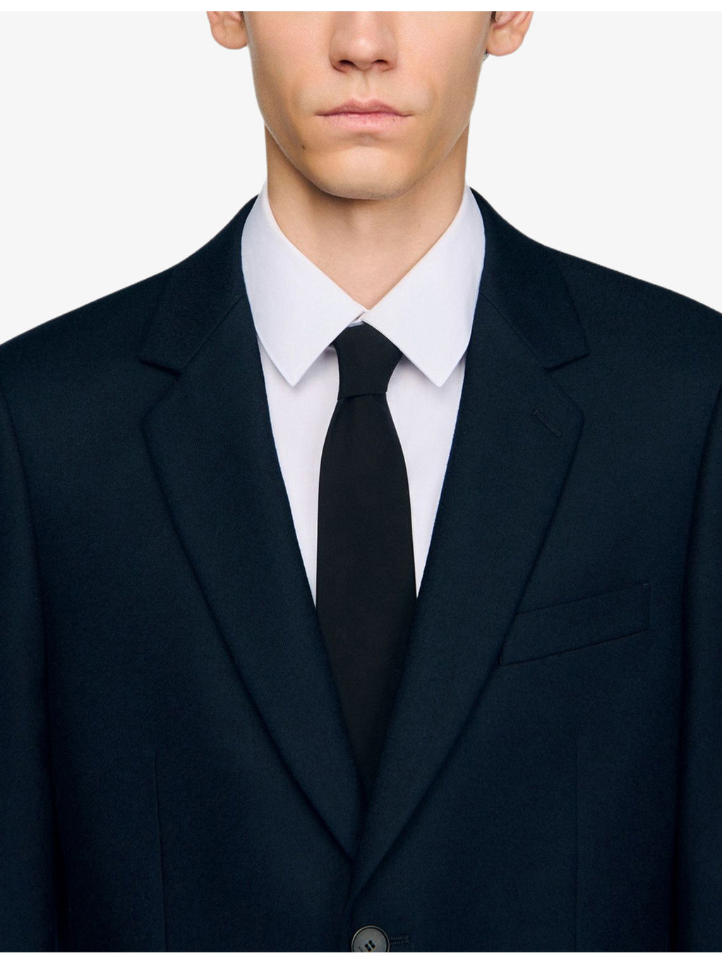Notched-Lapel Single-Breasted Wool Blazer - 5