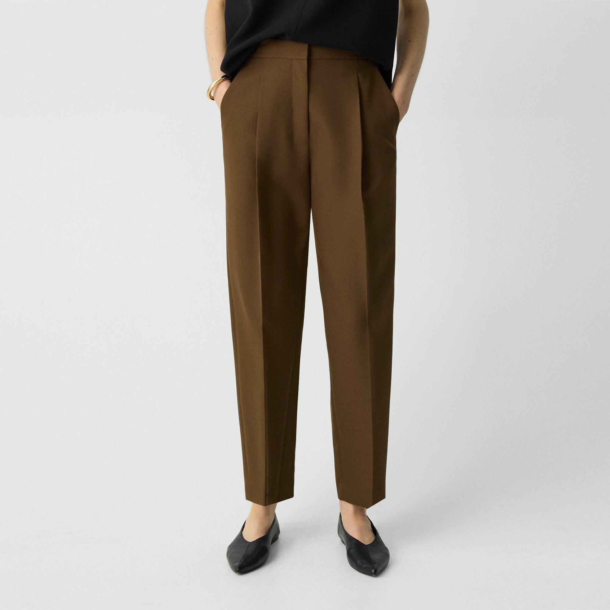 Tapered High-Rise Pant in Wool-Blend - 5