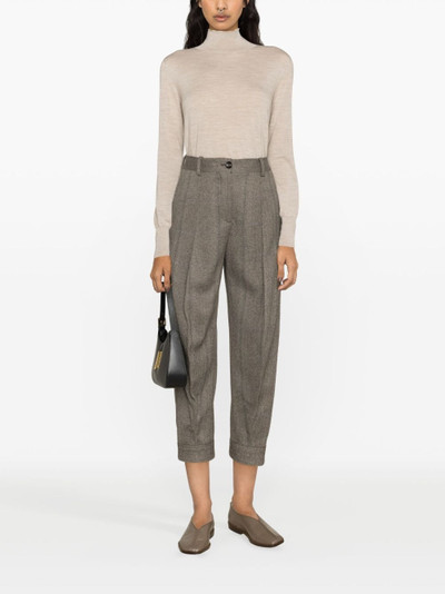 Loro Piana Aniston cashmere high-waisted trousers outlook