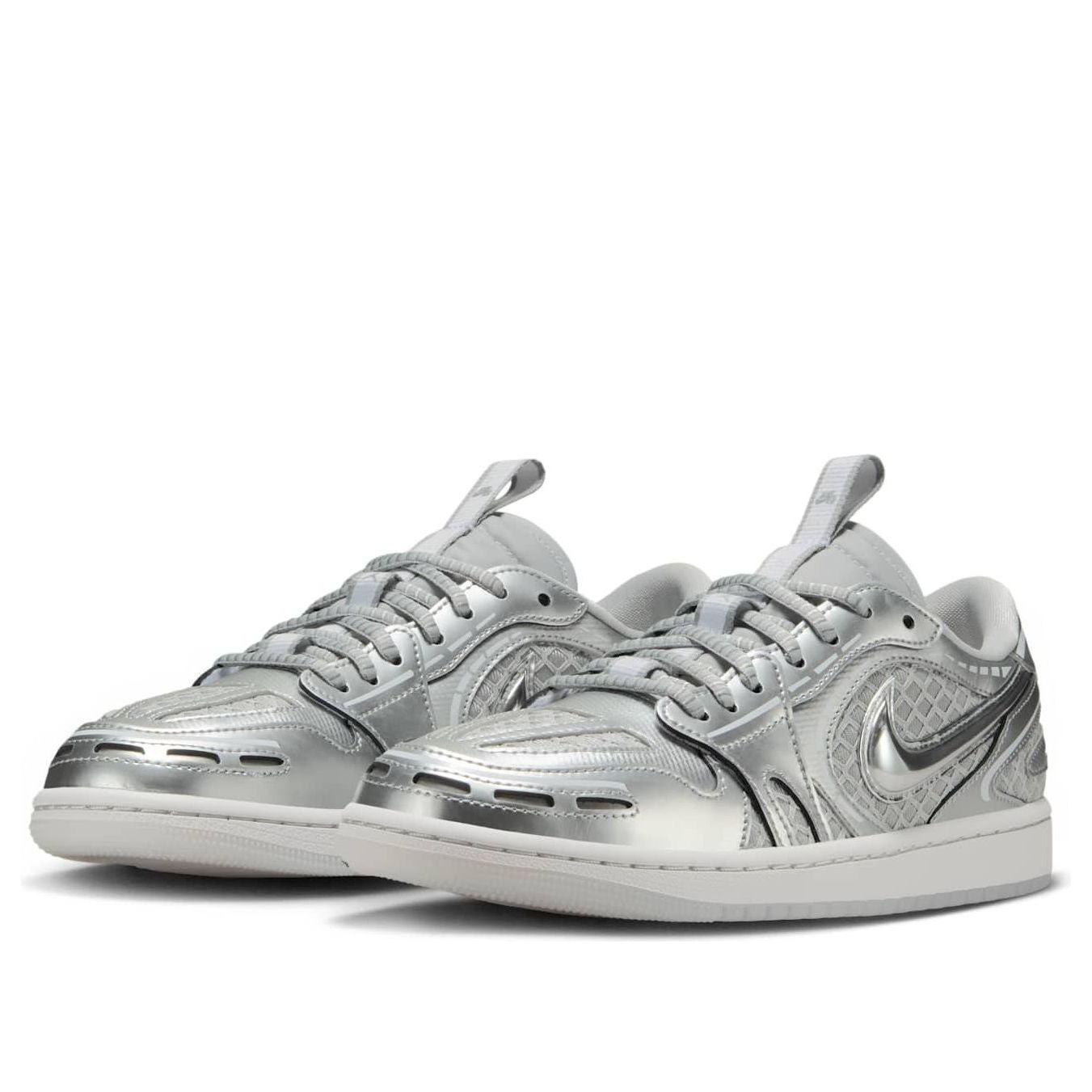 (WMNS) Air Jordan 1 Low Method of Make V3 'Neutral Grey Silver' HQ2186-002 - 3