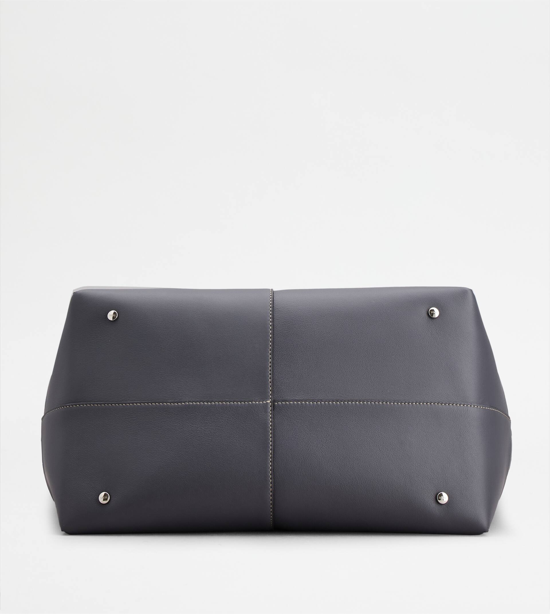 TOD'S DI BAG SWING IN LEATHER LARGE - GREY - 3