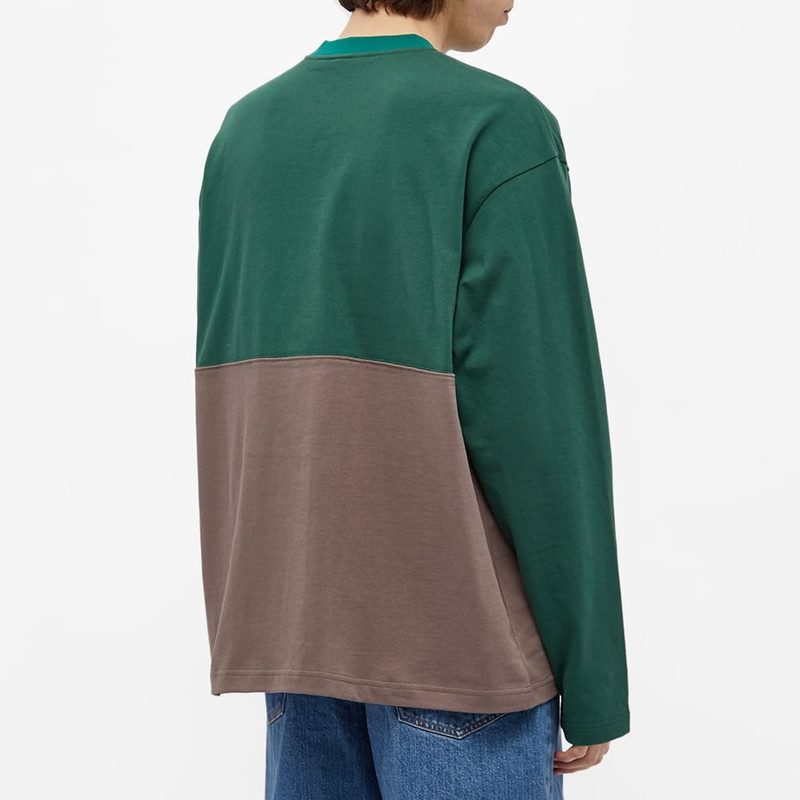 Brain Dead Embroidered Colour Block Football Tee 4