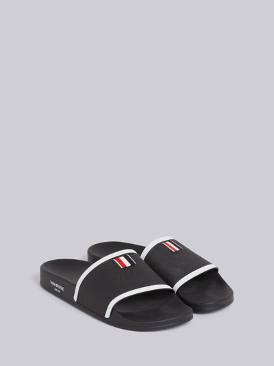 Thom Browne Black Rubber Pool Slide outlook