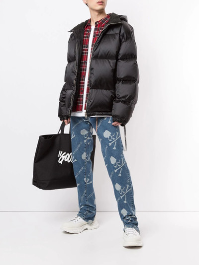 mastermind JAPAN logo-print puffer jacket outlook