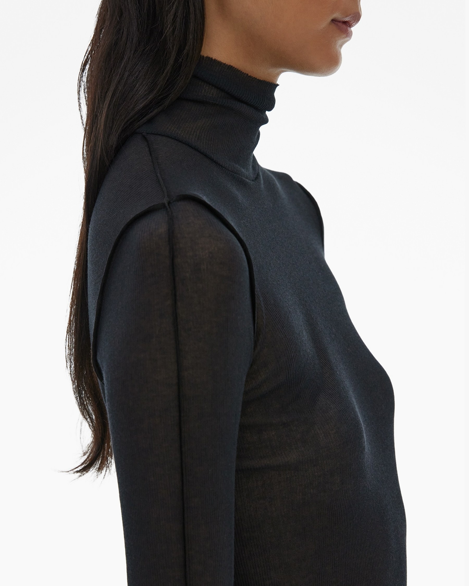 SHEER TURTLENECK TEE - 6