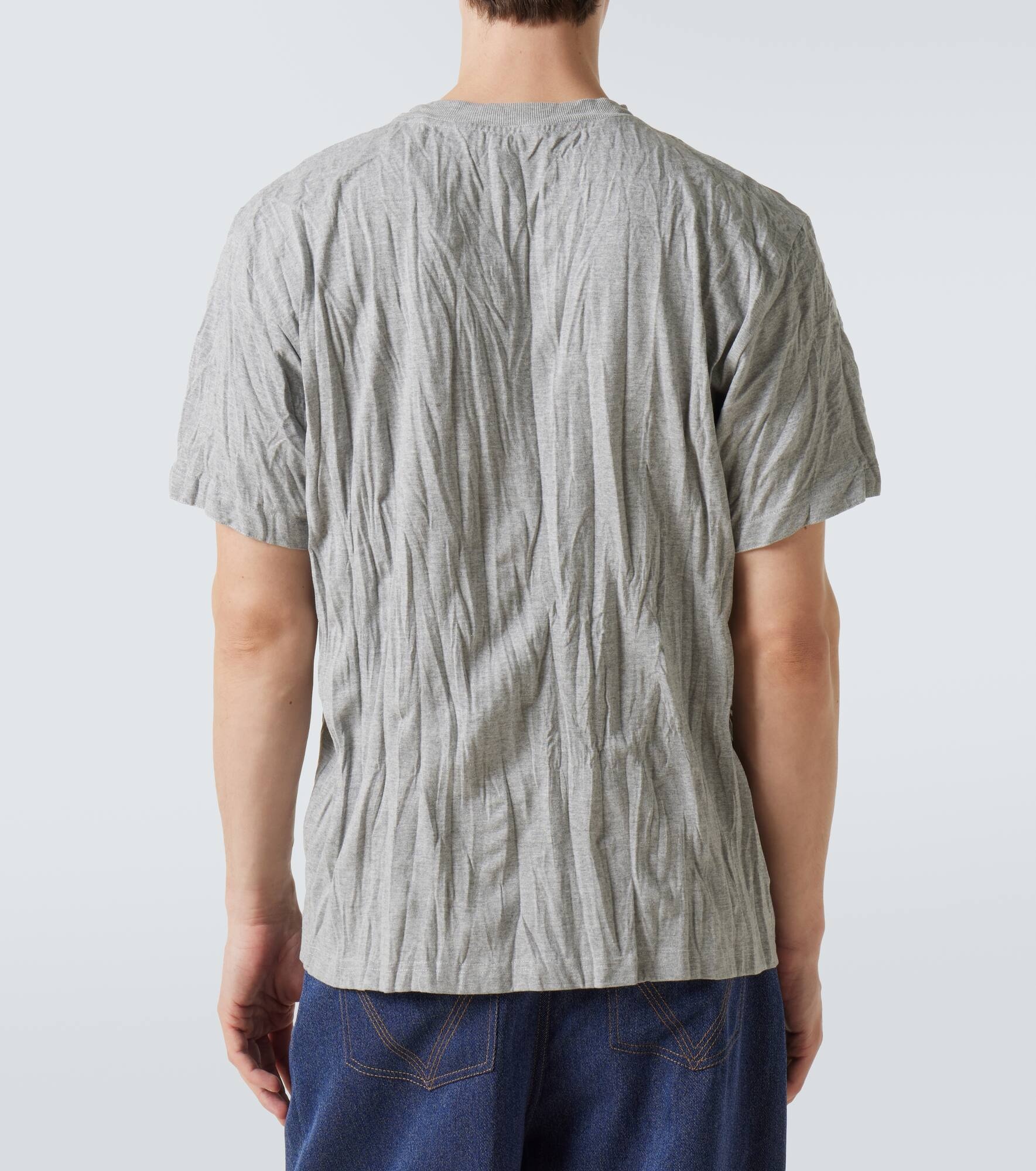 Printed cotton-blend jersey T-shirt - 4