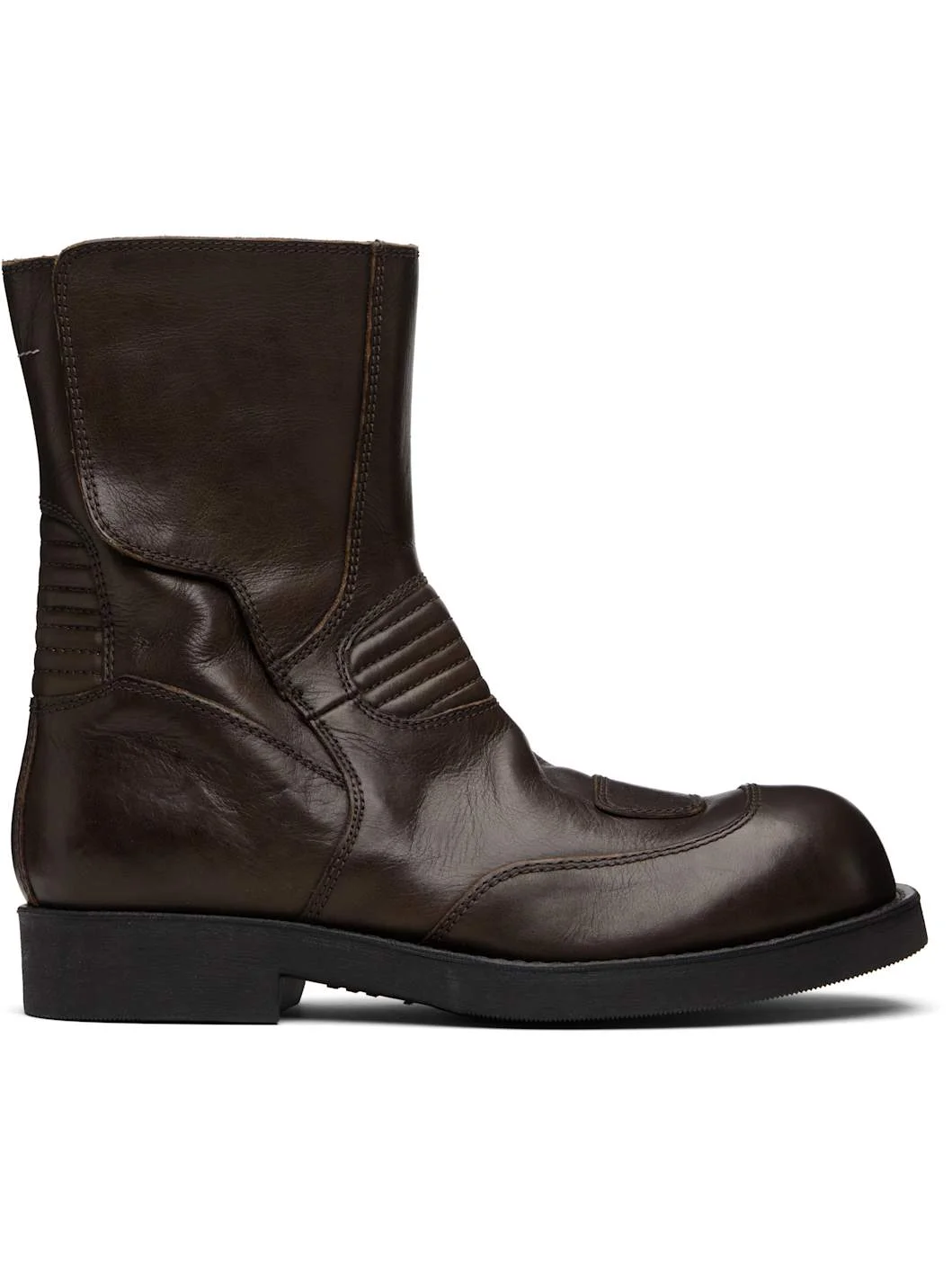 Brown Biker Boots - 1