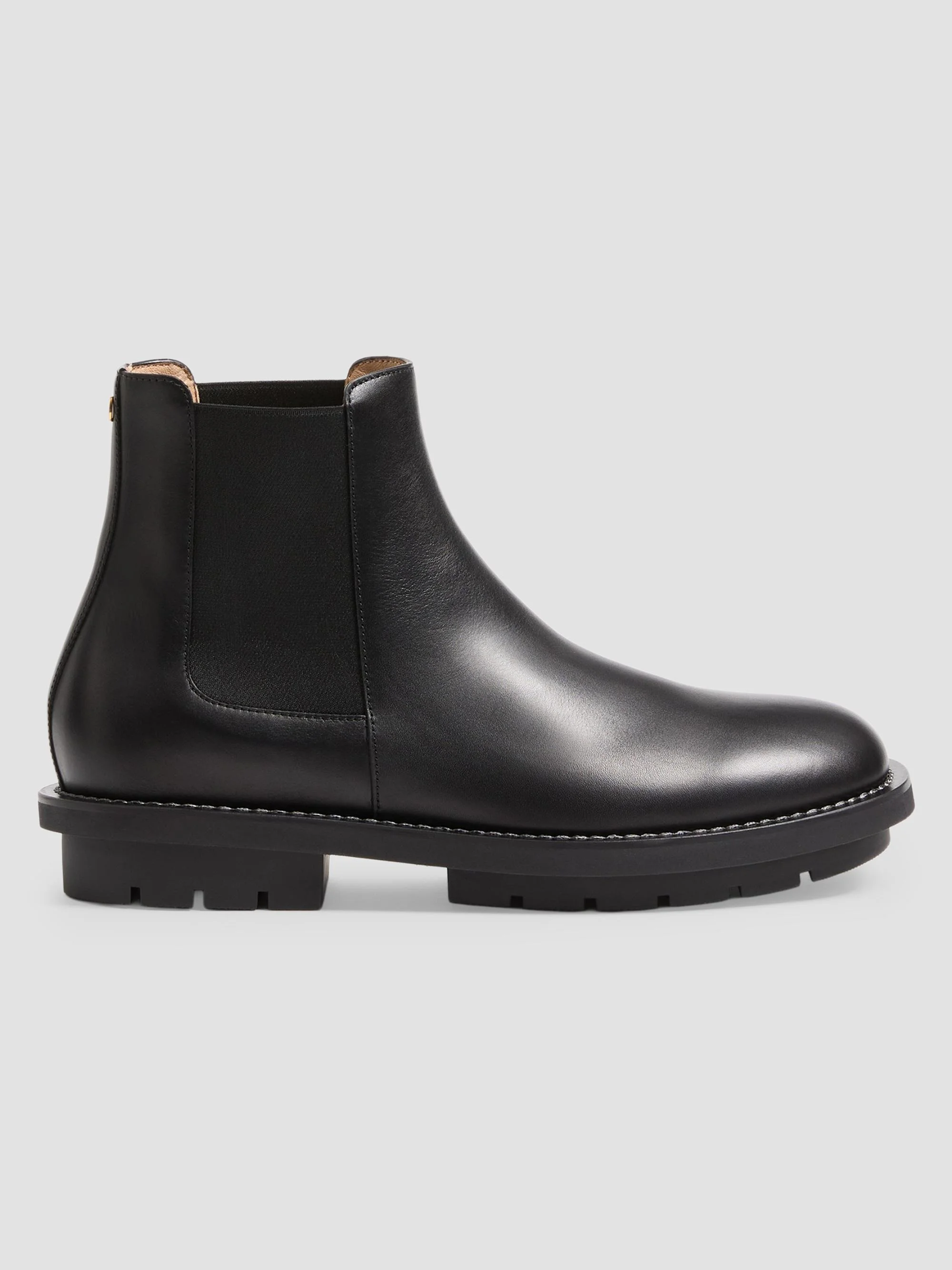 Men's Urbie Calfskin Ankle Boots - Black - 1