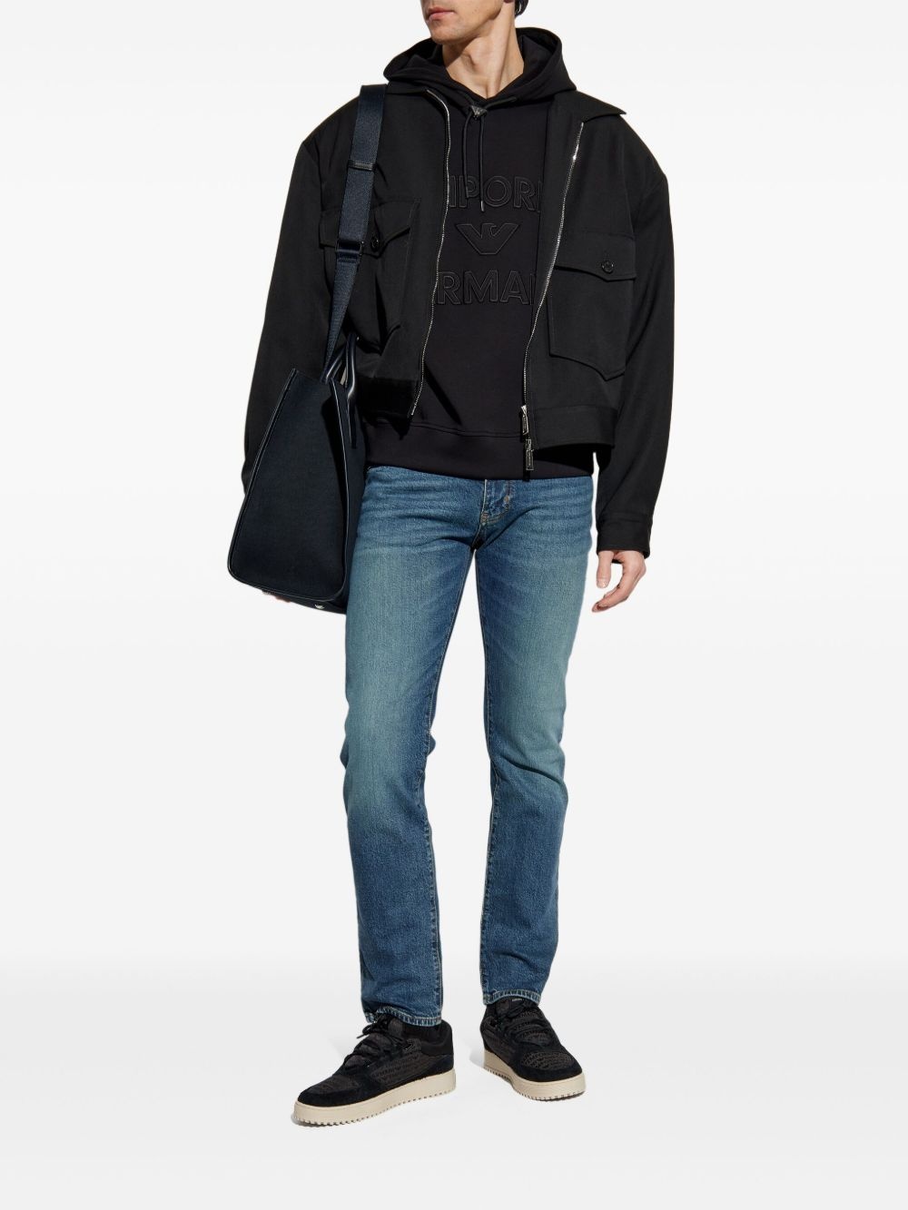 logo-plaque jeans - 2