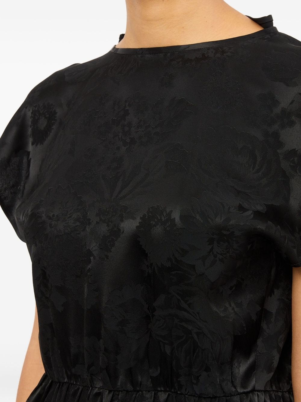 floral-brocade blouse - 6