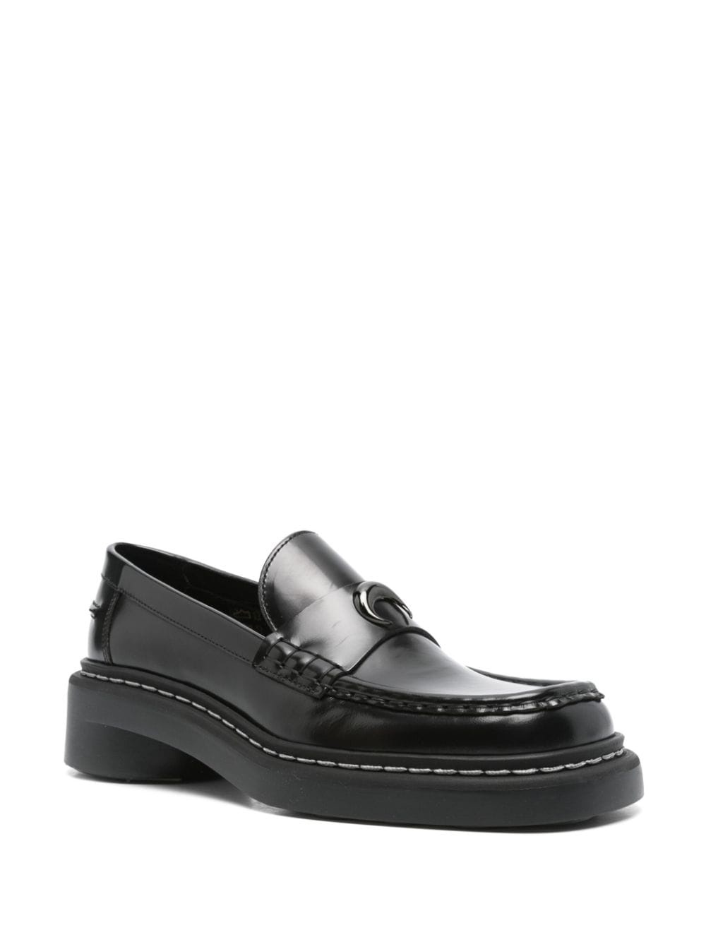 50mm leather loafers - 2