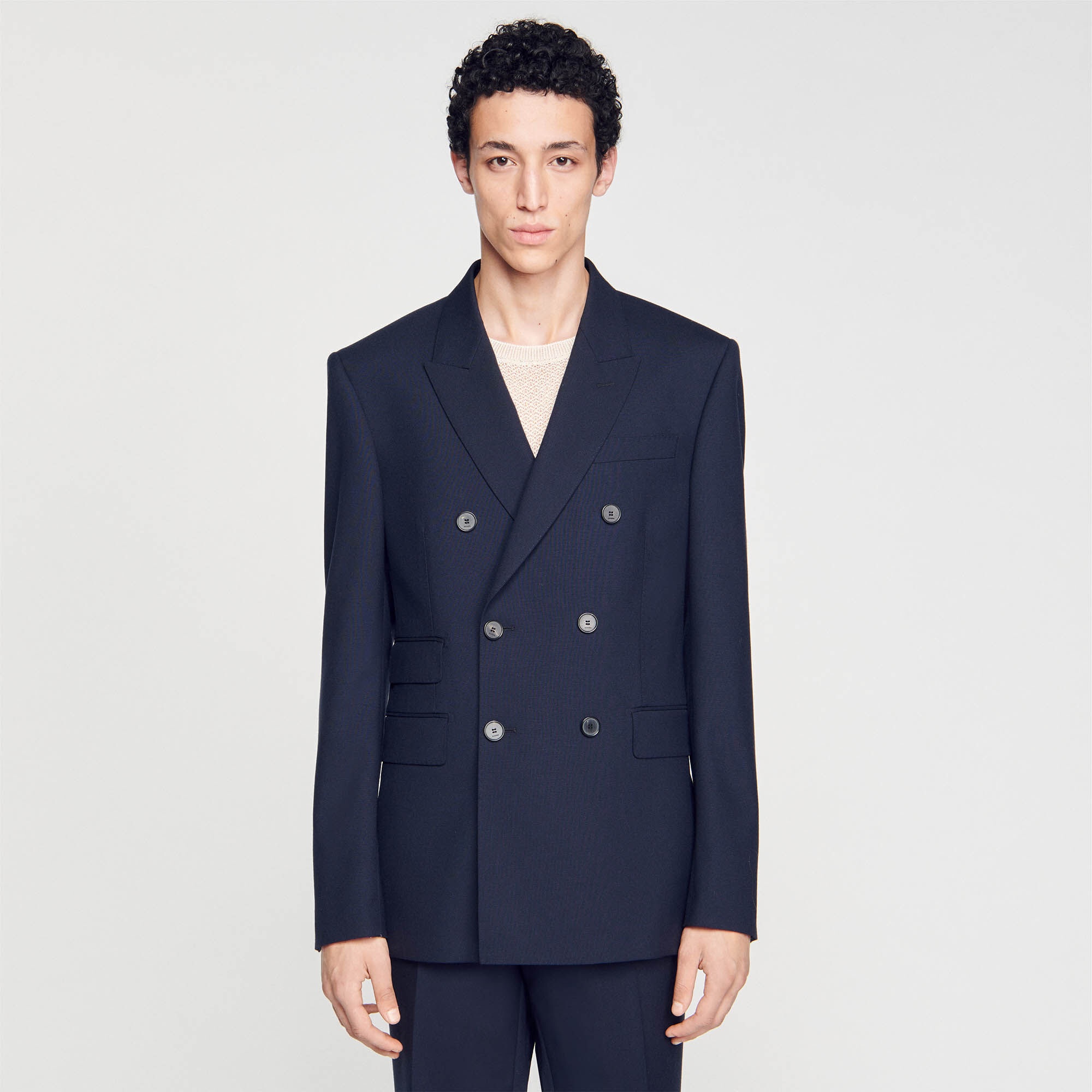 DOUBLE-BREASTED SUIT JACKET - 5