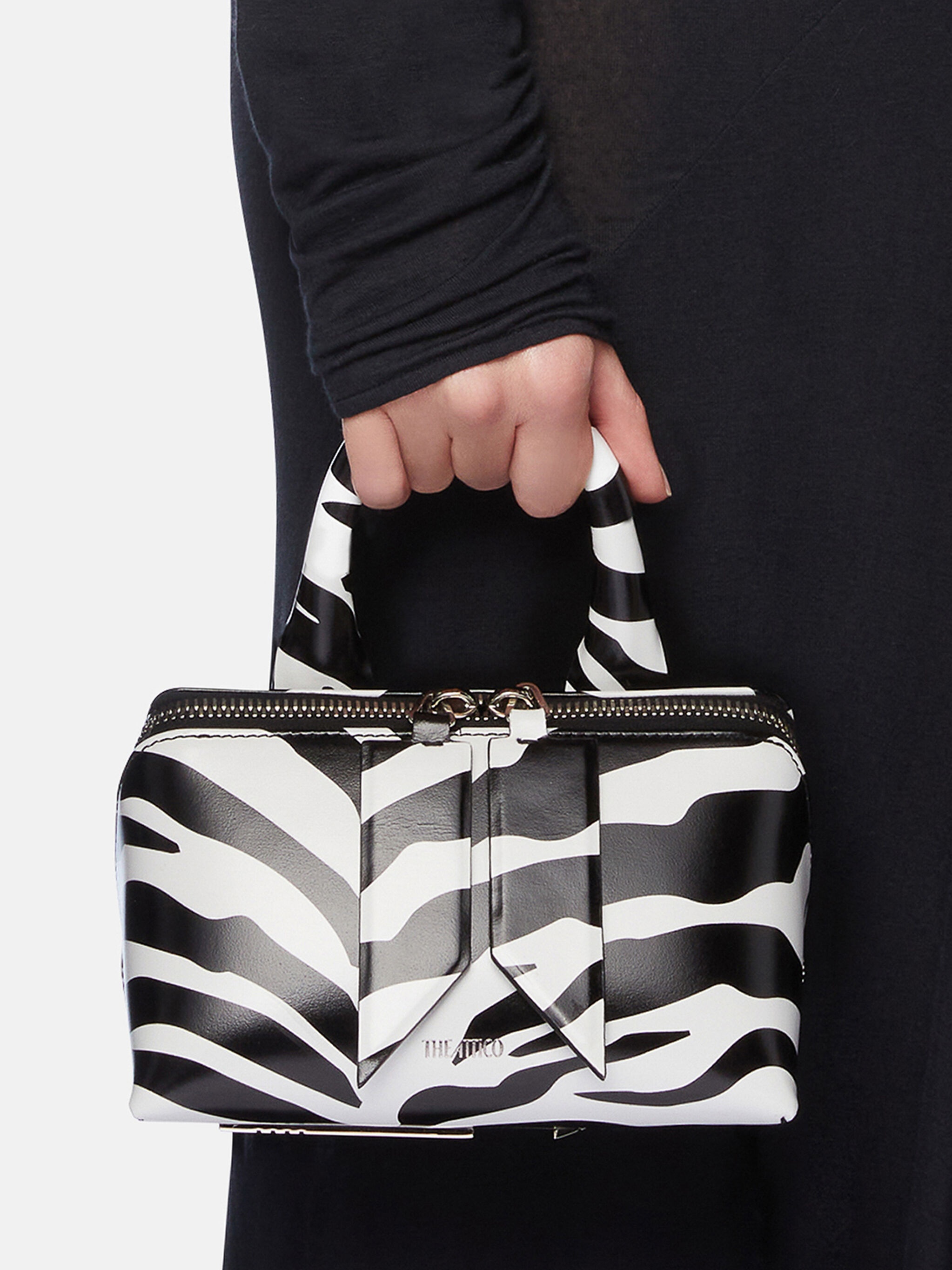 ''FRIDAY'' WHITE AND BLACK MINI BAG - 2