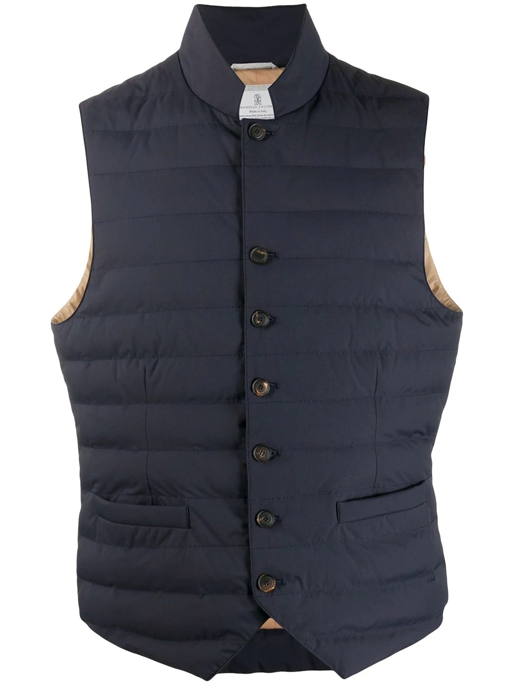 quilted gilet - 1