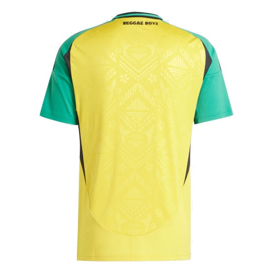 adidas Jamaica 24 Home Soccer Jersey Asia Sizing 'Hazy Yellow' IT8541 - 2