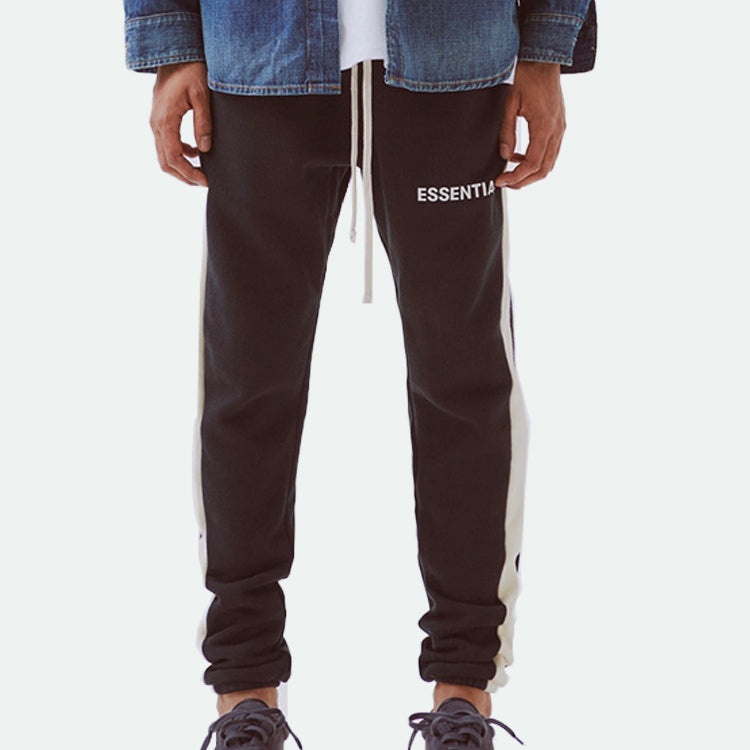 Fear of God Essentials SS20 Side Stripe Sweatpants Black FOG-SS20-127 - 3