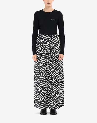 MM6 Maison Margiela Zebra wide-leg trousers outlook