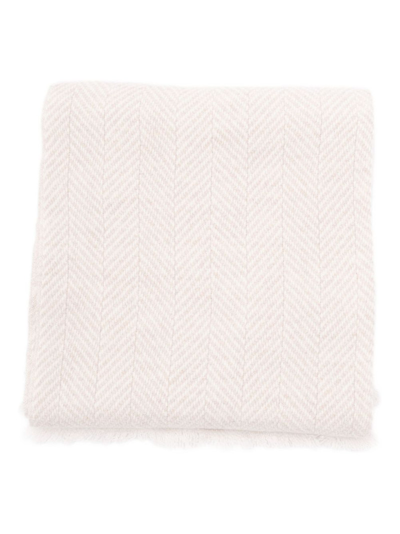 herringbone cashmere scarf 1